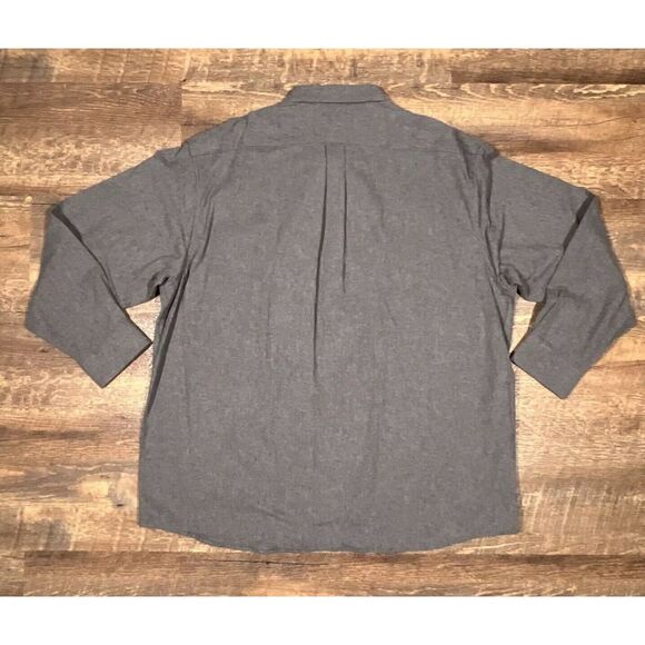 Roundtree & Yorke Portuguese Flannel Men 2XL Long‎ Sleeve Shirt Gray Button Down - Picture 2 of 10